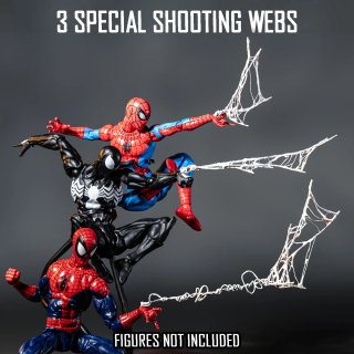 1/12 Custom Webs Bianche per ogni Spider-Man Fig.