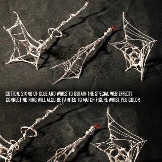 1/12 Custom Webs Bianche per ogni Spider-Man Fig.