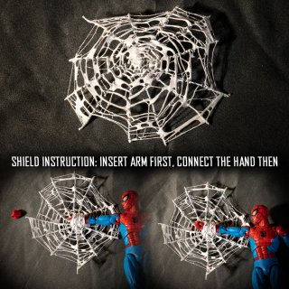 1/12 Custom Webs Bianche per ogni Spider-Man Fig.