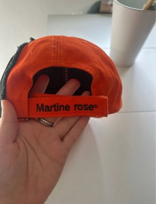 Gorra Martine Rose Naranja y Negra