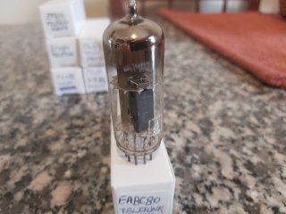 Valvola Telefunken EABC80 Nuova Testata