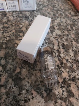 Valvola Telefunken EABC80 Nuova Testata