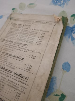 Libro Scolastico Antico 1916 Tutto dal Cuore