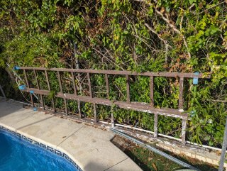 Escalera de madera 2 tramos. Gratis