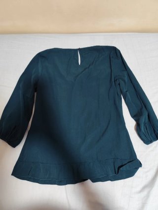 Blusa mujer verde azulado