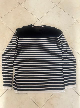 Maglione a righe blu e bianche Produkt