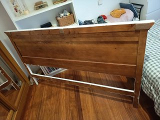 Cabecero de madera blanco