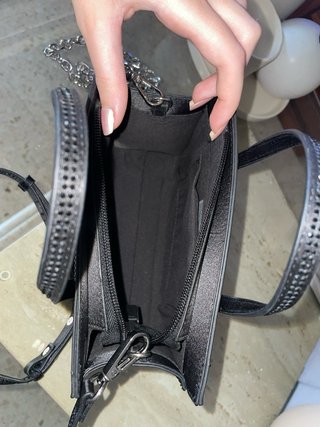 Bolso negro con brillos