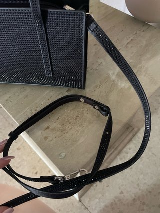 Bolso negro con brillos