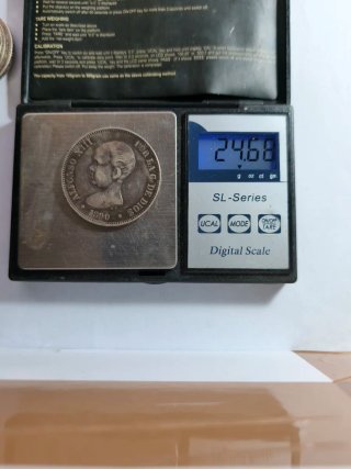 Moneda 5 Pesetas 1890 Alfonso XIII