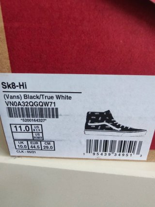 Zapatillas Vans Sk8-Hi Negras con Logo