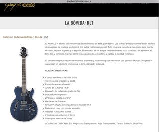 Guitarra Samick by Greg Benett modelo Royale RL1