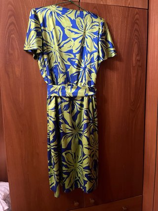 Vestido satinado estampado