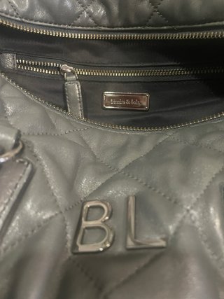 Bolso Bimba y Lola Gris Piel Grande