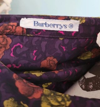 Camisa Burberrys vintage multicolor