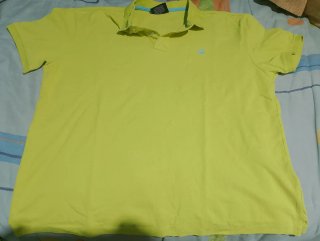 Polo Springfield Hombre Manga Corta Amarillo XXL