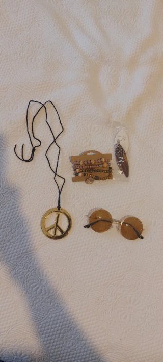 Accesorios disfraz hippie