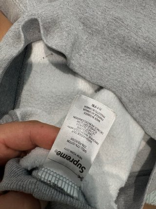Sudadera Supreme Gris Original