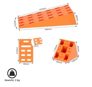 Cuñas Niveladoras Coche/Autocaravana (Pack 2)