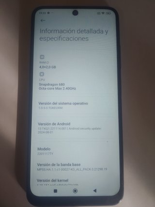 Xiaomi Redmi Note 11 (Reacondicionado) 4+gb RAM