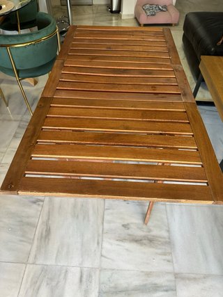 Mesa plegable madera interior/exterior