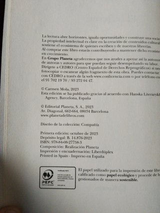 CARMEN MOLA, El infierno