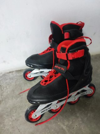 Patines en línea MITICAL negros y rojos talla 44
