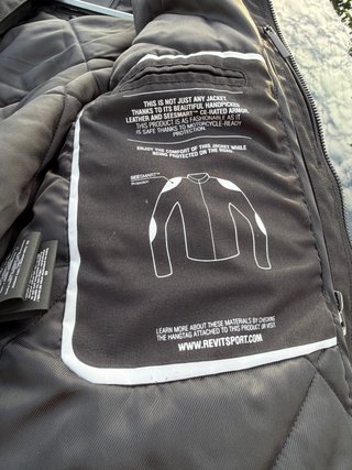 Chaqueta de cuero para moto Revit