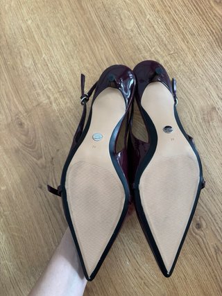 Zapatos de tacón kitten morados