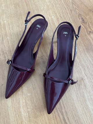 Zapatos de tacón kitten morados