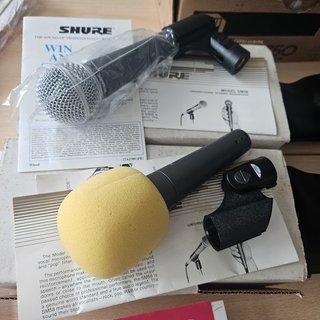 3 Micrófonos Shure SM58 Originales + 2 Cables