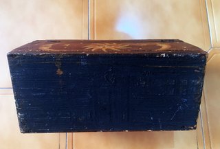 Grande caja en madera pintada a mano