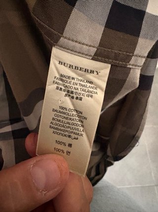 Camicia Burberry a quadri