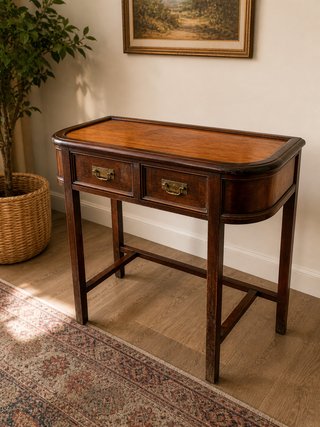 Consola clásica de madera maciza