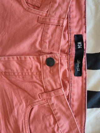 Bermudas vaqueras rosa