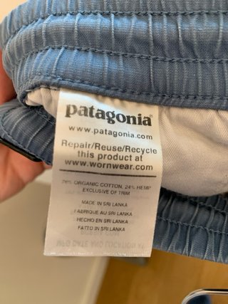 Pantalón corto Patagonia azul claro hombre