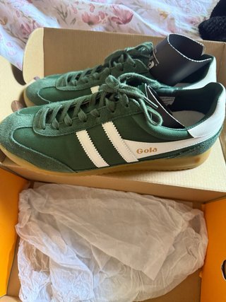 Zapatillas Gola Verde/Blanco Talla 45