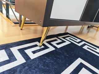 Mueble Estante Negro y Blanco