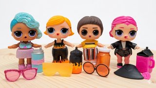 Set di 4 bambole LOL Surprise con accessori