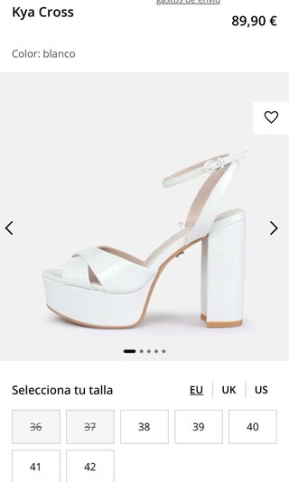 Zapatos de tacón Buffalo blancos