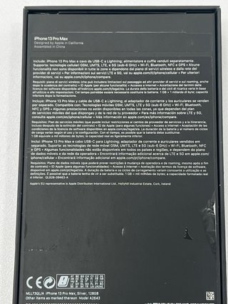 Scatola iPhone Apple 13 Pro Max da 256 GB