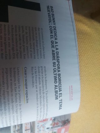 Revista de El Pais: EL MUNDO DE BAD BUNNY