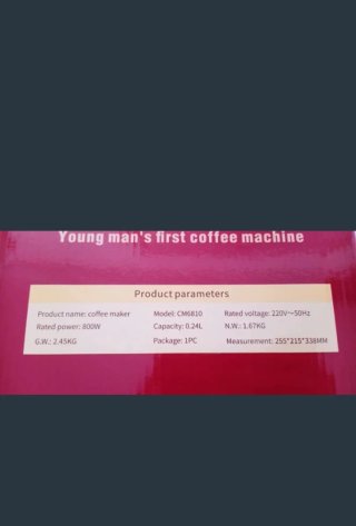 Cafetera Espresso CM6810 Negra