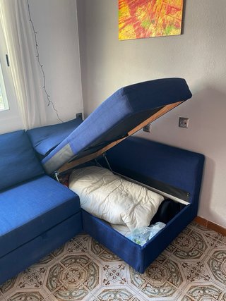 Divano letto Ikea Friheten Blu