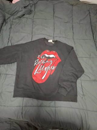 Sudadera Rolling Stones Mujer Negra