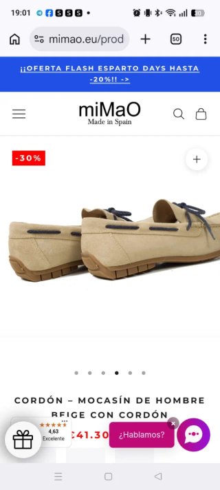 Zapatos vestir caballero beige talla 42