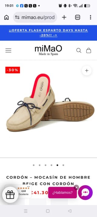Zapatos vestir caballero beige talla 42