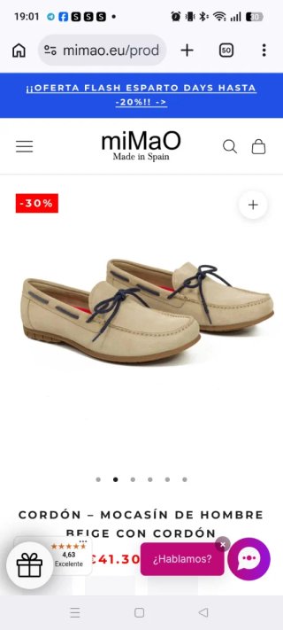 Zapatos vestir caballero beige talla 42