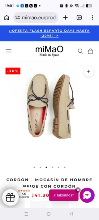 Zapatos vestir caballero beige talla 42
