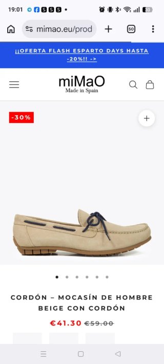 Zapatos vestir caballero beige talla 42